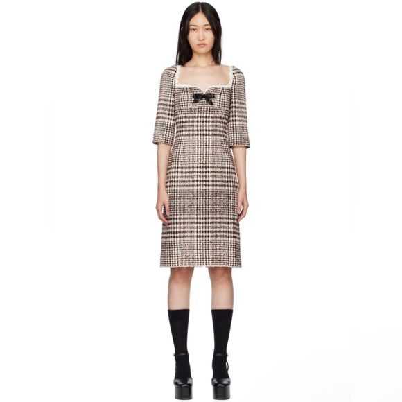 SHUSHU/TONG Dresses & Skirts - SHUSHU/TONG Brown Check Minidress size US 6